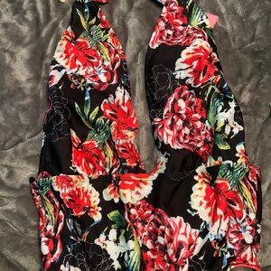 low Cut one piece swimsuit